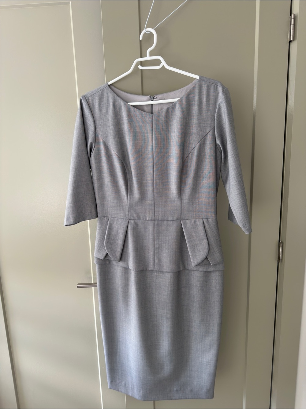 Classic Gray Sheath Dress
